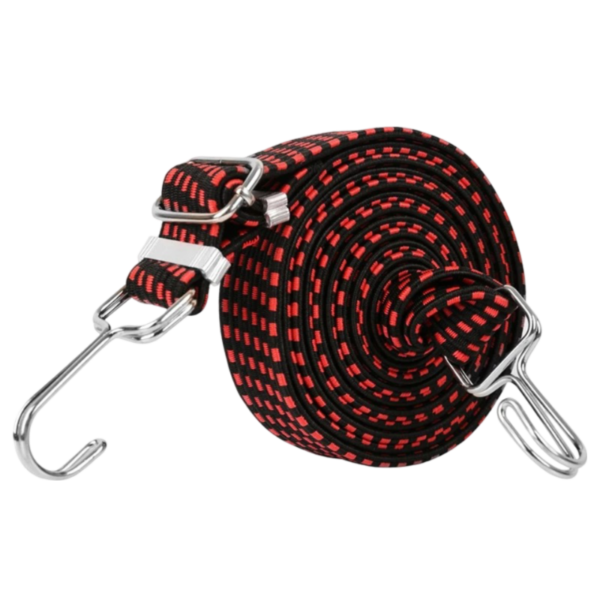 Flat Elastic Straps Flat Elastic Straps With Metal Hooks / 1/2m Heavy Duty Cord For Luggage Motorcycle Bike Accessories